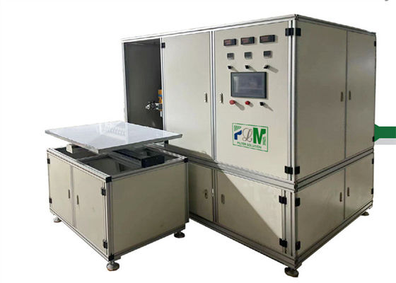 5-15g / S रोटरी प्लेटिंग मशीन पैनल एयर पु फ़िल्टर बनाने की मशीन पूरी तरह से स्वचालित